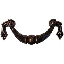 Dekoratif Zamak Üzümlü Kulp - 64MM, Eskitme, 1 Adet