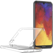 Huawei Y6 2019 Uyumlu Ön Arka 360 Tam Koruma Şeffaf Soft Silikon Kılıf