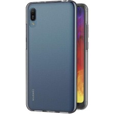 Huawei Y6 2019 Uyumlu Ön Arka 360 Tam Koruma Şeffaf Soft Silikon Kılıf