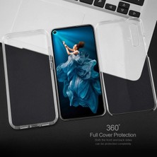 Huawei Honor 20 Uyumlu Ön Arka 360 Tam Koruma Şeffaf Soft Silikon Kılıf