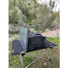 Rwl Katlanabilir Mangal -25X40 cm Pişirme Alanı- 1.5 Kalılık -Galvanizli Sac Taşımaçantalı