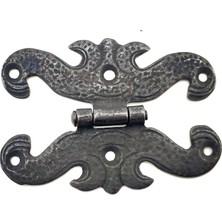 Antika Tarz Dekoratif Pirinç Kelebek Menteşe - 63X45 Mm, Oksit