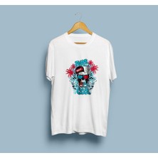 Bahriyeli Collection Oversize Florida Skull League Tasarım T-Shirt