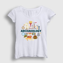 Presmono Kadın Beyaz Archeology Hediye Arkeolog Arkeoloji T-Shirt