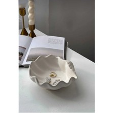 Elite Büyük Istiridye Tabak - Takı Tabağı - Dekoratif Tabak -Mum Kasesi 1 Adet