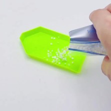 Elite 6 Parça Elmas Mozaik Boyama Bardak Altlığı Seti Pastel Bitki Temalı Hobi Seti 1 Adet
