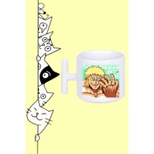 Lhito Karakter Anime Kengan Ashura Tasarım Baskılı Beyaz T Sap Kupa Bardak