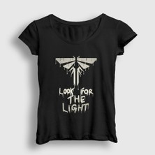 Presmono Kadın Siyah Look For The Light The Last Of Us T-Shirt