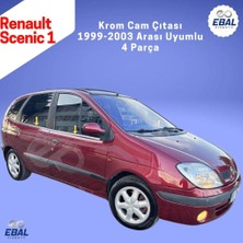 Ebal Oto Renault Scenic 1 Krom Cam Çıtası 4 Prç. 2001-2005 Arası P. Çelik
