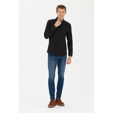 U.S. Polo Assn. Erkek Siyah Gömlek Basic 50277310-VR046