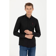 U.S. Polo Assn. Erkek Siyah Gömlek Basic 50277310-VR046
