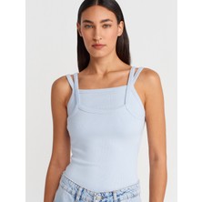 21105 Çift Askılı Atlet-Açık Mavi