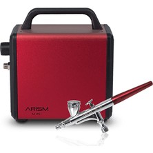 Sparmax Kırmızı Arism Mini HB-040 Airbrush Seti