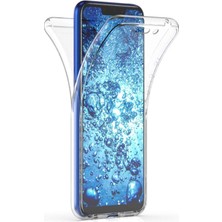 Huawei Mate 20 Lite Uyumlu Ön Arka 360 Tam Koruma Şeffaf Soft Silikon Kılıf