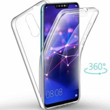 Huawei Mate 20 Lite Uyumlu Ön Arka 360 Tam Koruma Şeffaf Soft Silikon Kılıf