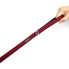Tailpetz Kedi Köpek Sevk & Gezdirme Kayışı Bordo 130x2cm