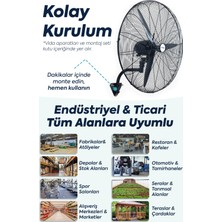 Xonect Profesyonel Sanayi Tipi Vantilatör 75 Cm (30 Inç) | Yüksek Performanslı Soğutma | Xdf30