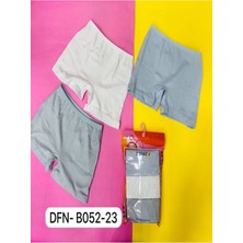 %95 Pamuk 3'Lü Kız Çocuk Boxer