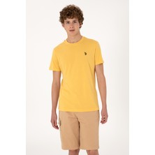 U.S. Polo Assn. Erkek Hardal Basic Tişört 50298015-VR072