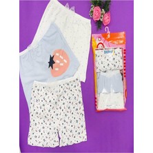 %95 Pamuk 3'lü Kız Çocuk Boxer
