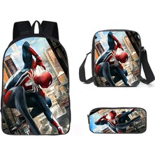 Fernca1 Marvel Spider-Man Reunion Çevresel Öğrenci Okul Çantası Omuz Çantası Karikatür Sırt Çantaları (Yurt Dışından)
