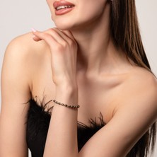 Mia Lia Design Siyah İnci Doğal Taş Bileklik
