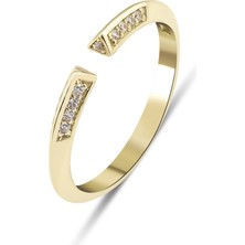 Kairos Jewelry 14 Ayar Altın Piramit Açık Yüzük KRS013-14GRZ