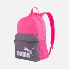 Puma Phase Unisex Sırt Çantası Pratik Kullanım İçin Standart Boyut Pembe-Gri Renk