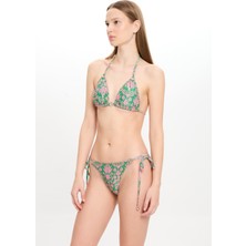 Kadın Çok Renkli Etnik Desenli Üçgen Bikini Takımı 25SW007ST