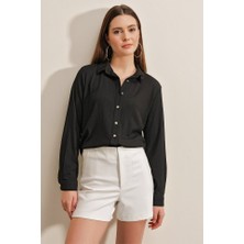 Deridün Yıldız Shoes 20160 Örme Gömlek - Siyah