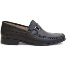 2178 Hakiki Deri Üst Kalite Ultra Hafif Anatomik Tabanlı Erkek Günlük Klasik Ayakkabı - NKT02178-SIYAH-41