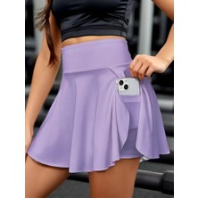 Deridün Yıldız Shoes Kadın Yüksek Bel Cepli Sandy Short Etek