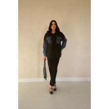 Deridün Yıldız Shoes Siyah Kot Garnili Ceket