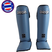 Dragondo DRGN-T52 Hakiki Deri Kaval Koruyucu Turkuaz Kick Boxing Kaval Koruyucu
