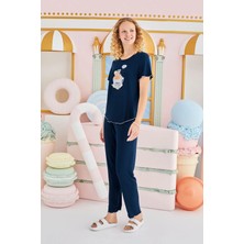 Sevim 15855 Bayan Baskılı Pijama Takım 25Y