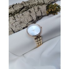 Luna Jewelry Aurora Zirkon Taşlı 316 L Çelik Kadın Saati