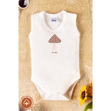 Erkek Bebek %100 Organik Pamuklu Bohem Baskılı 3-6-9-12 Ay 3lü Kolsuz Atlet Bebek Body Zıbın