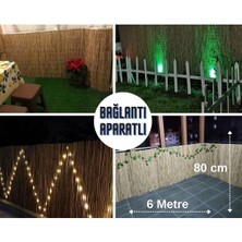 Doğal Kamış Hasır Balkon Çiti 80 cm x 6 Metre