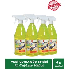 Yeni Ultra Güç Etkisi (Kir-Yağ-Leke Sökücü) 1000 ml X4 Adet