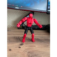 Dummy Red Hulk 3D Baskı Hareketli Figür – 16 cm Koleksiyonluk Oyuncak