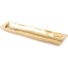 Gold Dik Servis Tabağı 36x9cm