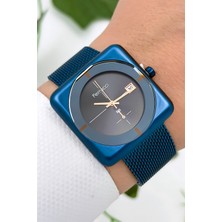 Ferrucci Takvimli Erkek Kol Saati Çelik Kasa & Çelik Kordon Mavi ZMFER183