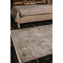 Kreasyon Halı Kadifem KD009 Bej Yumuşak Dokulu Salon Mutfak Koridor Oturma Odası Yolluk Halı Makine Halısı