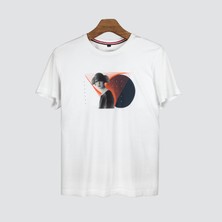 Staring Woman Erkek Baskılı T-Shirt