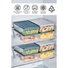 Mikrodalga ve Derin Dondurucuya Uygun Freshkeep Saklama Kabı 3'lü Set - Gri