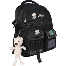 Relaxion 7 Bölmeli Sırt Destekli Aksesuarlı Iç Bölmesi Organizerli Tasarım Okul Sırt Çantası 1450