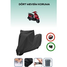 Breen Apec Ps3 Için Kilit Uyumlu Siyah Motosiklet Branda, Güvenli, Su Geçirmez