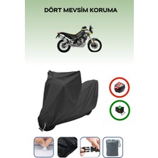 Breen Aprilia Tuareg Için Kilit Uyumlu Siyah Motosiklet Branda, Güvenli, Su Geçirmez
