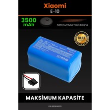 Robo-Mi Xiaomi E10 3500mAh Robot Süpürge Bataryası - Yüksek Yoğunluklu Li-ion Hücre