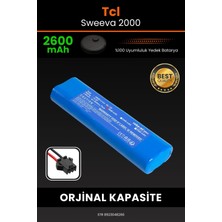 Robo-Mi Tcl Sweeva 2000 2600mAh Robot Süpürge Bataryası - Sertifikalı Güvenlik, Gerçek Kapasite